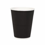 12oz Black Ripple Hot Cup